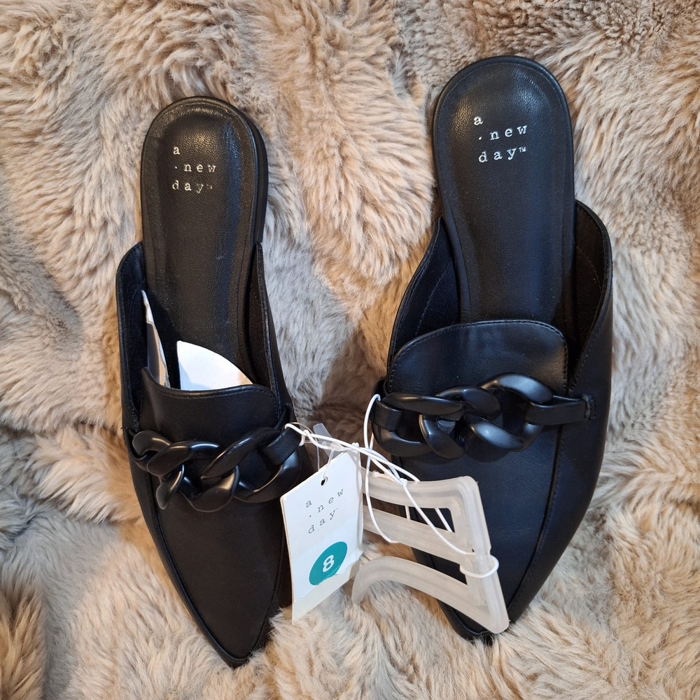 A New Day Women's Black Mules